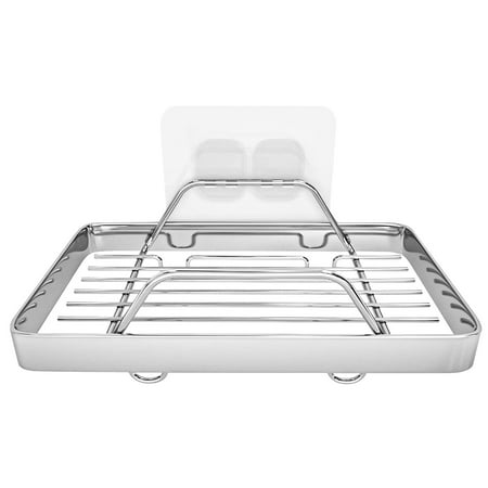Photo 1 of 2 Pack KINCMAX Bathroom Soap Dish & Sponge Holder Stainless Steel Bathroom Organizer Silver
