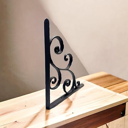 Photo 1 of Decorative Shelf Bracket,  Black Cast Iron 