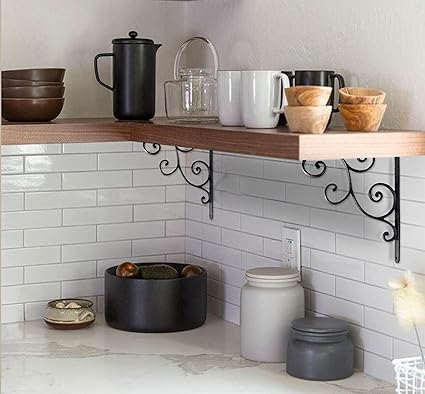 Photo 1 of Decorative Shelf Bracket,  Black Cast Iron 