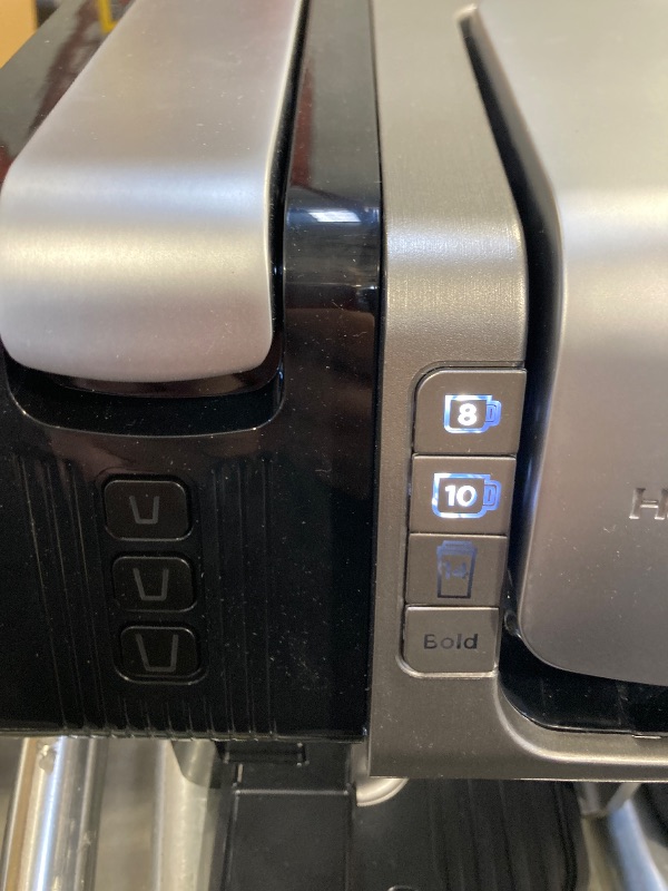 Photo 1 of Hamilton Beach FlexBrew Trio 2-Way Coffee Maker, Compatible with K-Cup Pods or Grounds, Combo, Single Serve & Espresso Machine with 19 Bar Pump, 56 oz. Removable Reservoir, Black