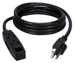 Photo 1 of 3-Outlet, 3-Prong Power Extension Cord