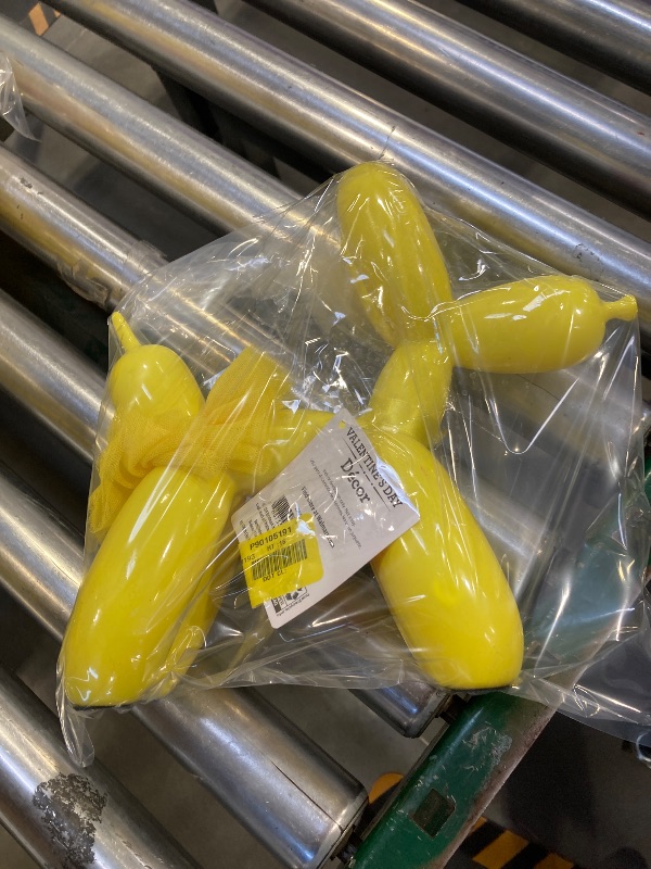 Photo 1 of Valentine's Day Yellow Balloon Dog Décor, by Way To Celebrate
