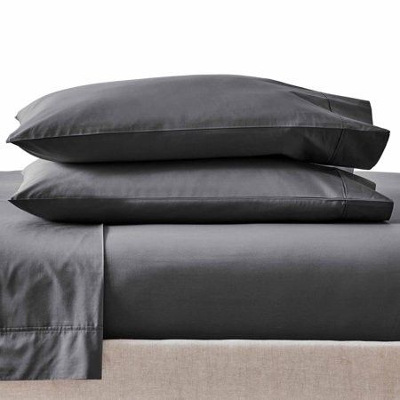 Photo 1 of Better Homes & Gardens Cool & Crisp 4-Piece Gray Flannel Cotton Percale Sheet Set Queen