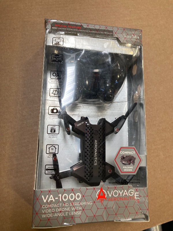Photo 1 of Voyage Aeronautics VA-1000 HD Streaming Drone with Wide-Angle Lens- Black Color