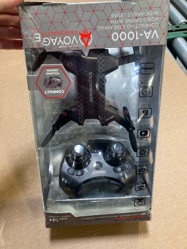 Photo 1 of Voyage Aeronautics VA-1000 HD Streaming Drone with Wide-Angle Lens- Black Color