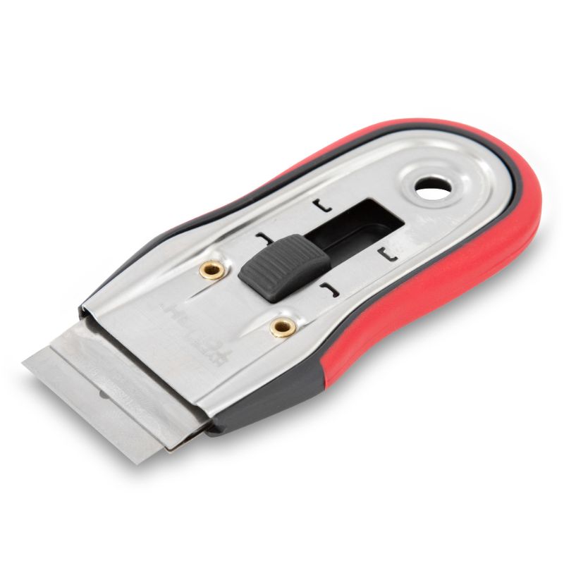 Photo 1 of Hyper Tough 4.5-inch Retractable Razor Blade Scraper with Soft Grip Handle 5069 4.5 L X 2.5 W X 0.5 H