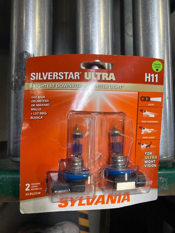 Photo 1 of SYLVANIA H11 SilverStar ULTRA Halogen Headlight Bulb 2 Pack