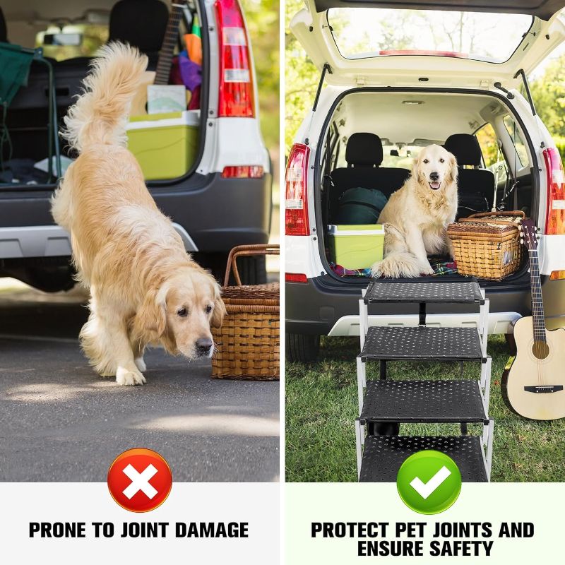 Photo 1 of Portable Folding Dog Stairs for Cars
