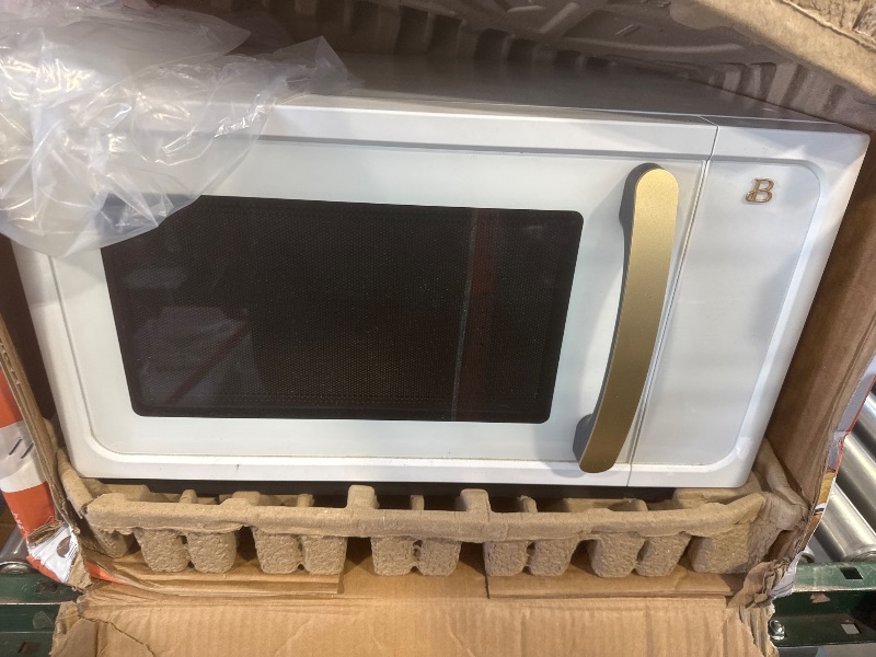 Photo 1 of Beautiful 1.1 Cu ft 1000 Watt, Sensor Microwave Oven, White Icing by Drew Barrymore