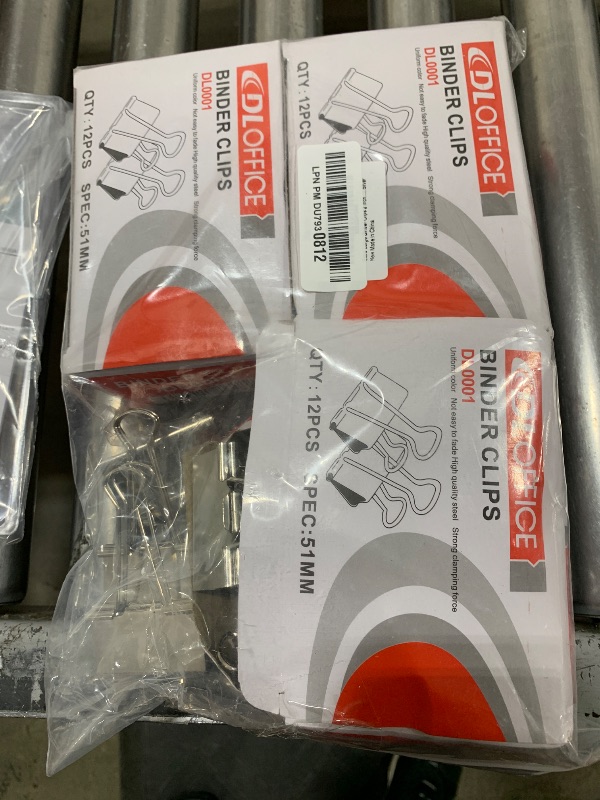 Photo 1 of Extra Large Binder Clips 2 Inch (40 Pack), Big Paper Clamps for Office and Home Supplies, Silver