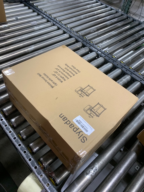 Photo 1 of Porch Lights with Outlet, 2 Pack Outdoor Motion Sensor Lights,Dusk to Dawn Exterior Light Fixture, Anti-Rust Waterproof Outdoor Wall Light,Aluminum Outside Lights for House Patio Front Door,Gold Grim