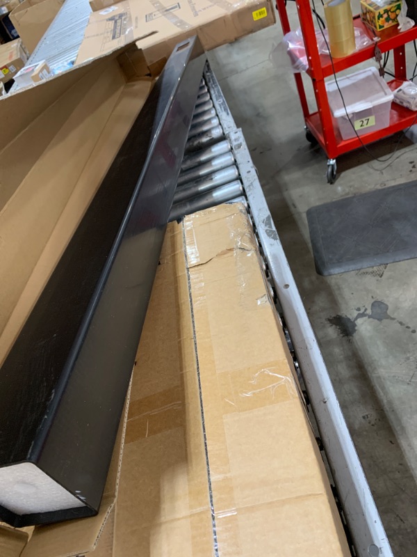 Photo 1 of FENCETECH Vinyl PVC Real Estate Sign Post 6' Tall, Realtor Yard Sign Post, 47" Arm Holds Up to 36" Sign - Black