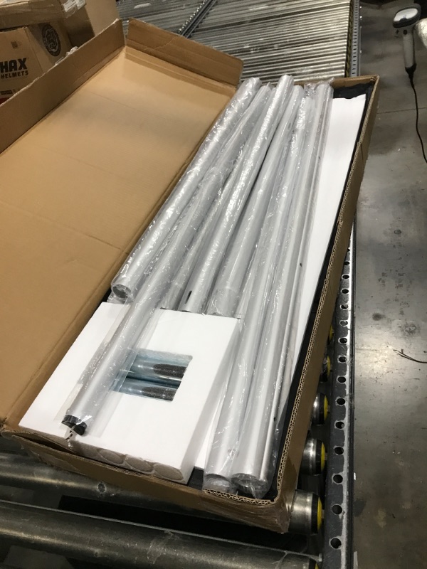 Photo 1 of Hecis And Drape Backdrop Stand,8ft x 10ft Backdrop Stand, Adjustable Metal Heavy Duty Wedding Backdrop for Parties Birthday Party Baby Shower Wedding Decorations