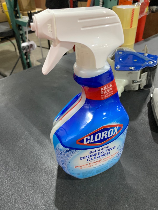Photo 1 of Clorox Disinfecting Bleach Free Bathroom Cleaner, 887ml