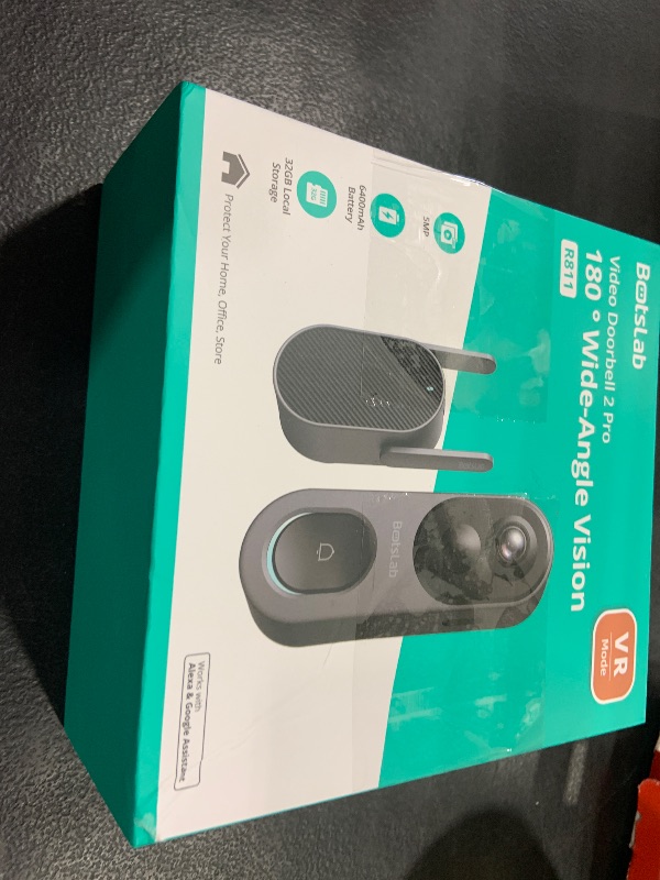 Photo 1 of BOTSLAB Video Doorbell Camera,No Monthly Fee,5MP Wireless Doorbell Camera,Head-to-Toe&180° View,Battery Powered,AI&PIR Detection,VR Mode,HDR,2-Way Talk,2.4&5GHz WiFi,Easy to Install