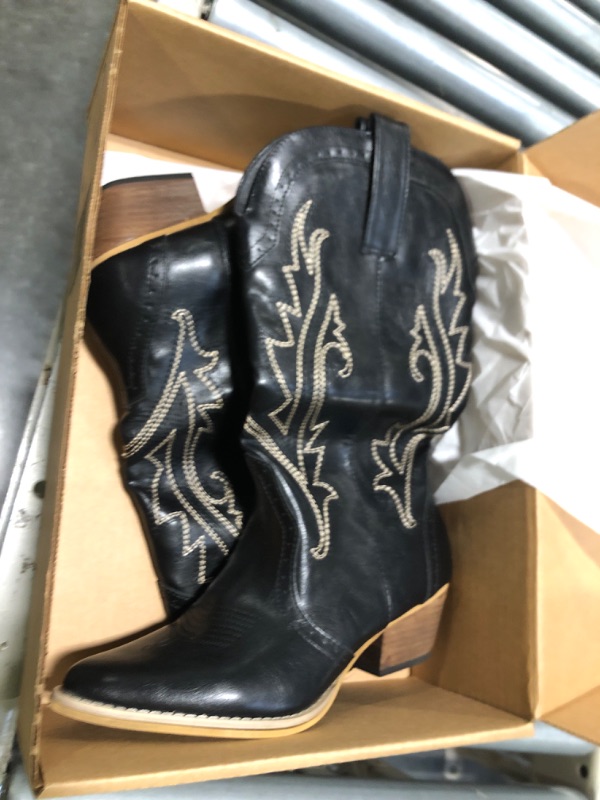 Photo 1 of ***Size 10*** Rollda Cowboy Boots Women Western Boots Cowgirl Boots Ladies Pointy Toe Fashion Boots