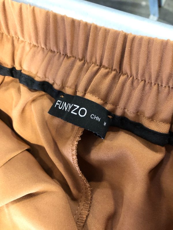 Photo 1 of ***MEDIUM SIZE*** FUNYYZO Women's Wide Leg Pants High Elastic Waisted in The Back Business Work Trousers Long Straight Suit Pants