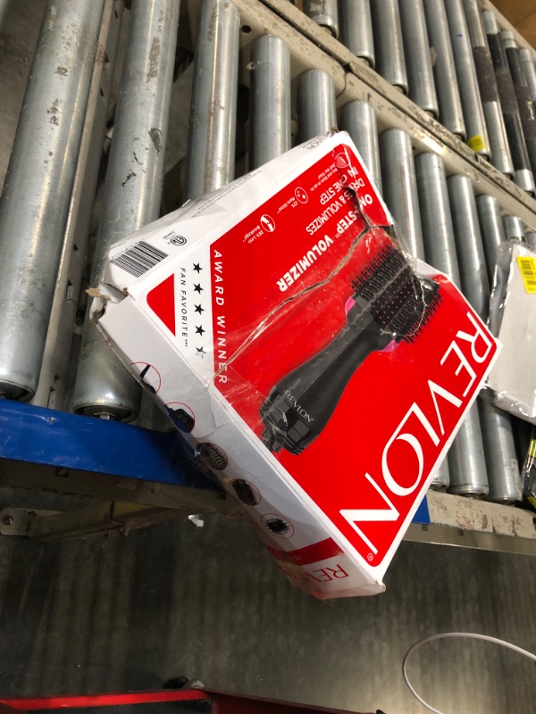 Photo 1 of REVLON One-Step Volumizer Hair Dryer and Styler, for Less Frizz, More Shine, and Reduced Heat Damage for Salon Style Round Brush for Blowout, Black (Amazon Exclusive)