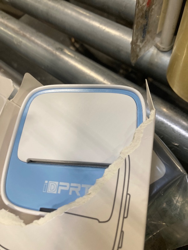 Photo 1 of iDPRT Portable Sticker Maker Machine with 1 Roll Sticker Paper, Mini Printer Efficiently and Quickly, Thermal Printer for Study Notes, Pictures, DIY, Label, Free App with Multiple Templates, Blue