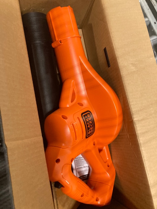 Photo 1 of **Missing  Battery and Charger** BLACK+DECKER 20V MAX Cordless Leaf Blower, Lawn Sweeper, 130 mph Air Speed, Lightweight Design (LSW221)