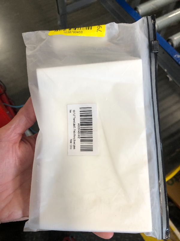 Photo 1 of 100 4" x 6" Thermal Label Stickers for Shipping Packing, Kitchen Storage Containers, Desk Items, Proof-Water/Oil, Sticky Large Labels for Storage Bins Plastic Moving Boxes