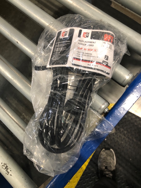 Photo 1 of EP 2 Pack 9 ft 14/3C SJTW Appliance and Power Tool Cord, 14 Gauge 3 Prong Heavy Duty Replacement Power Supply Cord Cable, 110V 115V 120V AC Pigtail, 15A, 1875w
ONLY 1