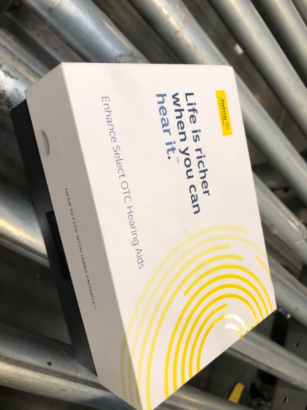 Photo 1 of Jabra Enhance Select 300 OTC Hearing Aids, Audiology Team Care Included, Bluetooth Streaming for Calls, Music, Media for iOS & Android, Nearly Invisible & Comfortable, Noise Reduction - Silver