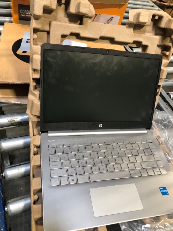 Photo 1 of HP 14 inch Laptop, HD Display, 12th Generation Intel Core i3-1215U, 8 GB RAM, 256 GB SSD, Intel UHD Graphics, Windows 11 Home in S Mode, 14-dq5009nr (2024)