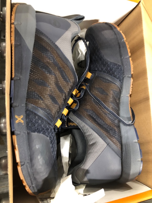Photo 1 of Timberland PRO Men's Radius Composite Safety Toe Industrial Athletic Work Shoe, Navy/Charcoal, 10
