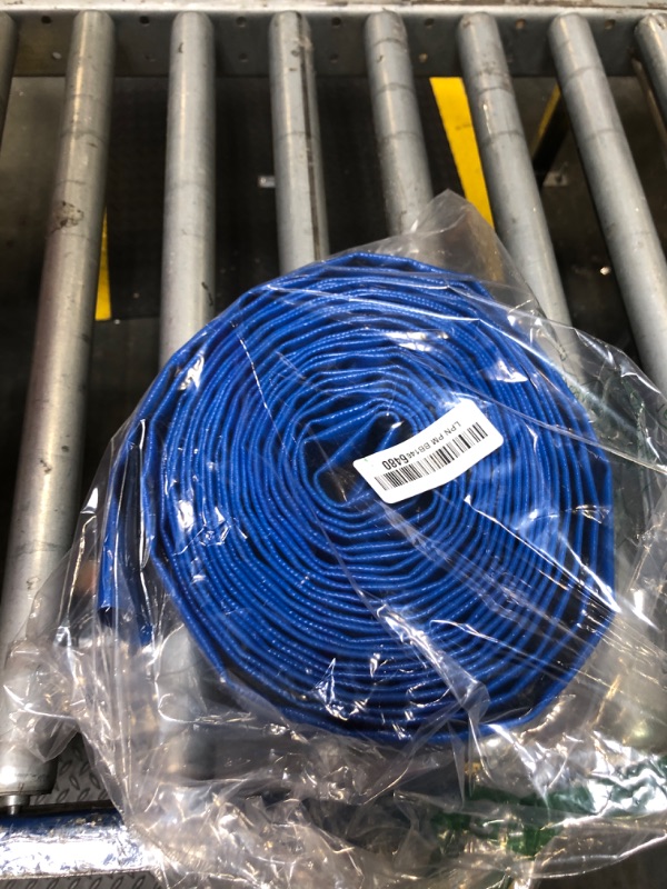 Photo 1 of 2 IN x 30FT Pool Backwash Hose Heavy Duty Drain Discharge Double PVC Layflat Hose with 2 Clamps, Weatherproof Burst Resistant for Water Transfer, Sump Pump, Pool Filter, Pool Drain (9.2M,Blue)