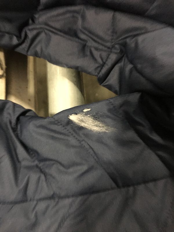 Photo 1 of ***MEDIUM SIZE, small cut hole as picture shows*** Columbia Women's Heavenly Long Hooded Jacket, Collegiate Navy, Medium