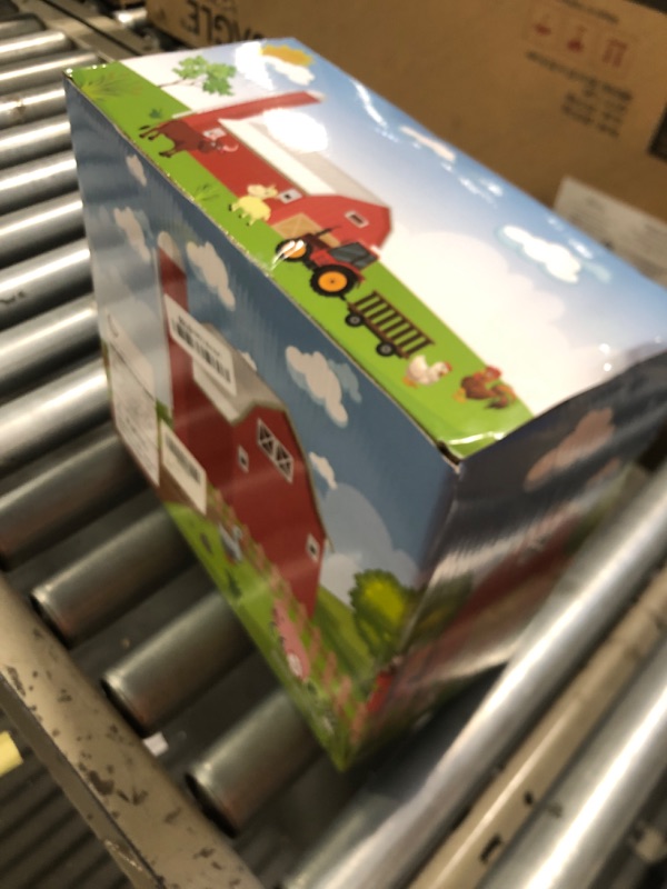 Photo 1 of Big Red Barn Farm Animal Toy for 1 2 3 4 5 Years Old Toddlers, Kids Preschool Montessori Learning Toys, Pretend Farm Playset, Christmas Birthday Easter Gift for Boys Girls Age 12-18 Months