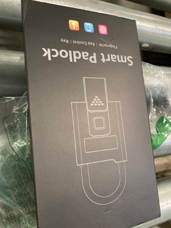 Photo 1 of ***key can open the lock, unable test for fingerprint function*** eLinkSmart Fingerprint Padlock with Key Backup, Heavy Duty Weatherproof Bluetooth Biometric Keyless Electronic Digital Smart Pad Lock for Gate Outdoor Fence Gym Locker Pool Shed Storage