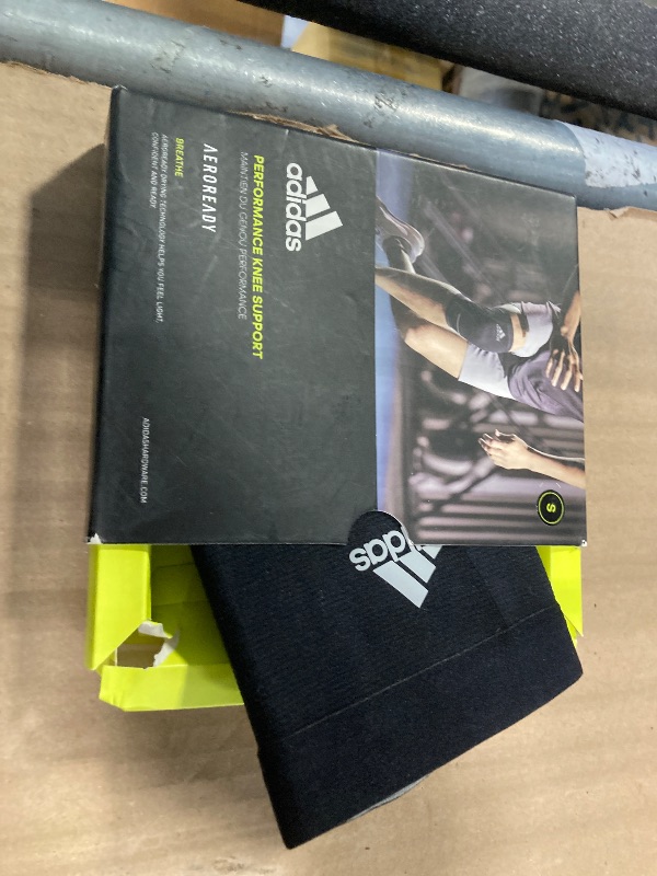 Photo 1 of adidas Aeroready Performance Support Knee Sleeve, Seamless Knitted Knee Compression Sleeve