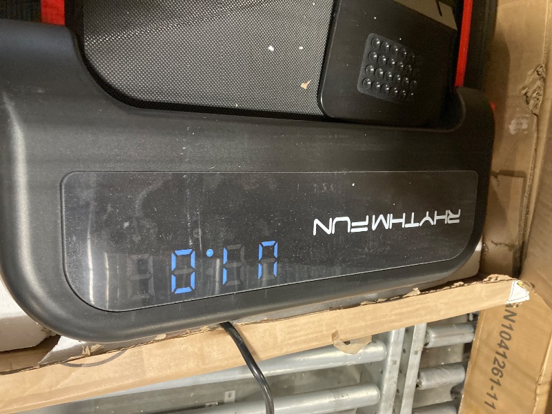 Photo 1 of RHYTHM FUN Incline Foldable Treadmill, Walking Pad Treadmill with Incline, 300 lbs Portable Treadmills with Handles for Home Office Use, Under Desk Compact Walking pad with LED Display & APP