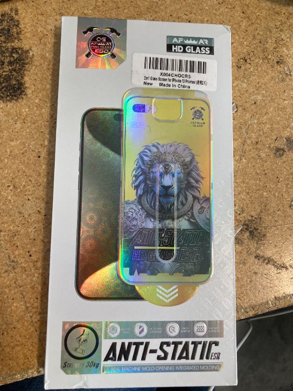 Photo 1 of Qularlans 2 Pack for iPhone 13 Pro Max Screen Protector , with Flawless Automatic Alignment, 9H Hardness Tempered Glass, HD Clear, Scratch Resistant