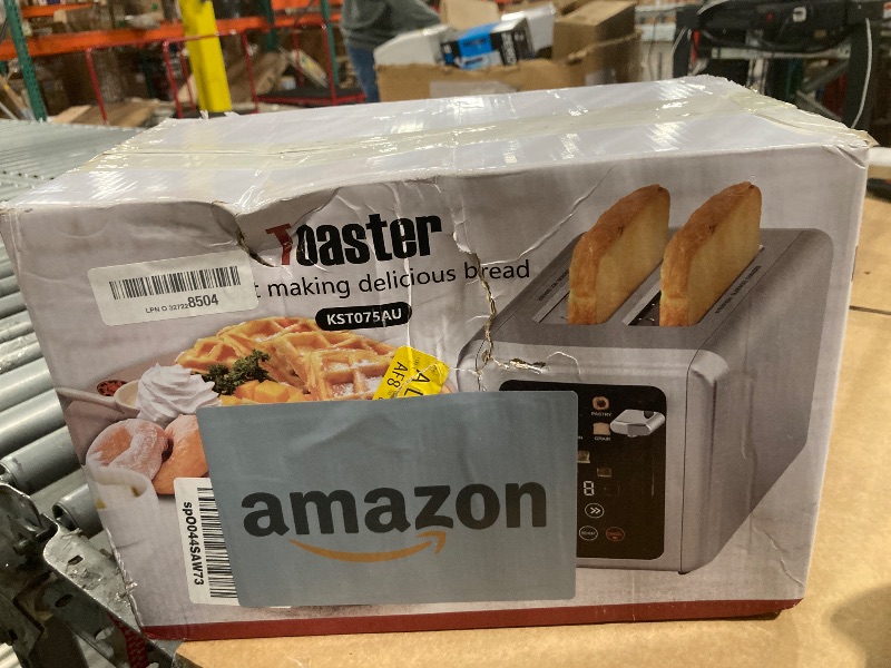 Photo 1 of WHALL® Touch Screen Toaster 2 Slice,Stainless Steel Digital Timer Toasters,6 Bread Types & 6 Shade Settings,Smart Extra Wide Slots Toaster With Bagel,Cancel,Defrost Functions