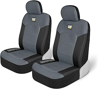 Photo 1 of Cat MeshFlex Automotive Seat Covers for Cars Trucks and SUVs – Gray Car Seat Covers for Front Seats, Truck Seat