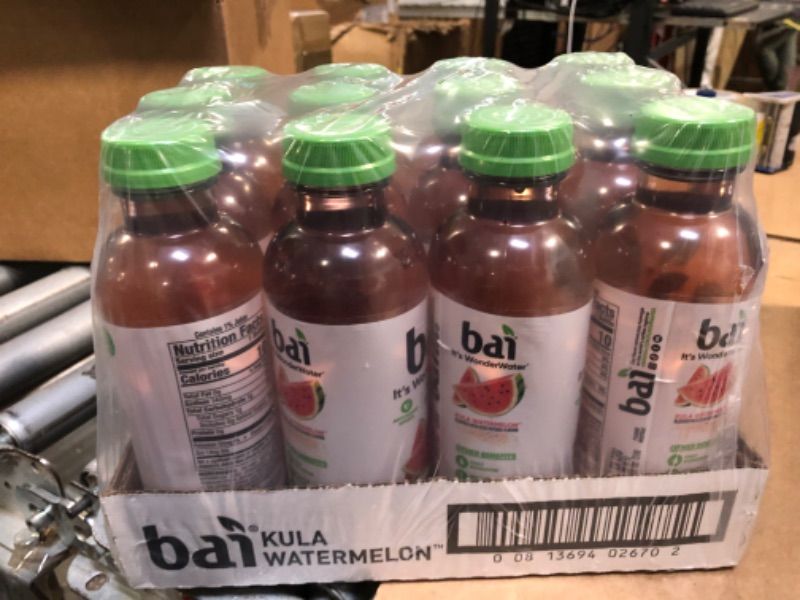 Photo 1 of ** BBD 04/16/2025** Bai Antioxidant Infused Water Beverage, Kula Watermelon, with Vitamin C and No Artificial Sweeteners, 18 Fluid Ounce Bottle, 12 Pack