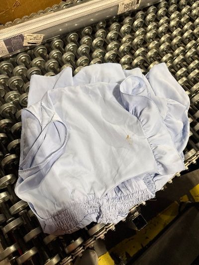 Photo 1 of ***MAKEUP STAIN ON ONE SLEEVE***Aoysky Womens V Neck Casual Dresses Summer Loose High Waist Ruffle Pleated Cute Mini Short Dress Sky Blue Large