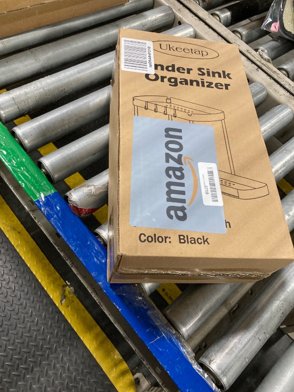 Photo 1 of Ukeetap 2 Pack Multi-Purpose Pull-Out Storage Organizers, Under Sink Organizers and Storage for Bathroom & Kitchen, Under Cabinet Organizers and storage, 12.8 Inch, Black