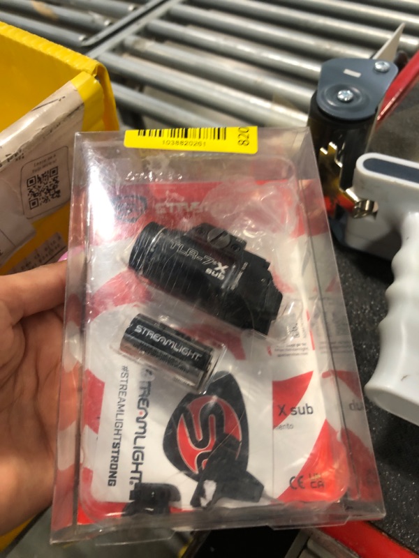 Photo 1 of Streamlight 69400 TLR-7 X sub 500-Lumen Tactical Weapon Light Designed Exclusively and Solely for Railed Glock 43X Mos/48 Mos/43X Rail/48 Rail subcompact Handguns with Mounting Kit and Keys, Black