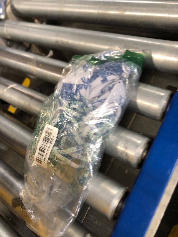 Photo 1 of BERLOOK Blue Floral Tie Side High Cut Leg Adjustable Plus Size Bikini Bottom