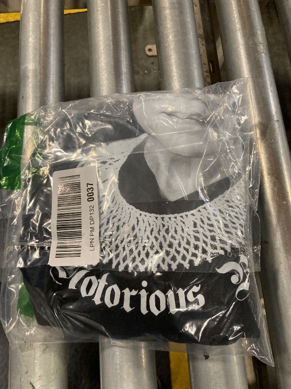 Photo 1 of Ann Arbor T-shirt Co. Unisex Adult Notorious R.B.G. Funny Progressive, Liberal Ruth Bader Ginsburg, SIZE LARGE Black      