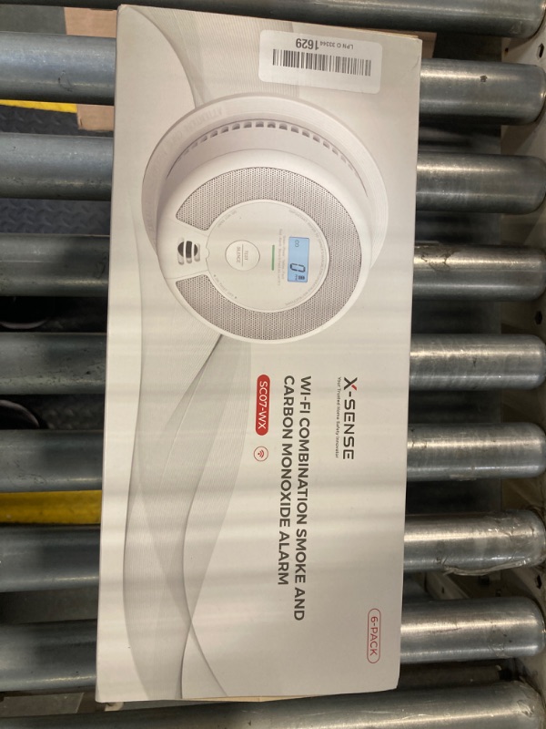 Photo 1 of X-Sense Smart Smoke Detector Carbon Monoxide Detector Combo with Replaceable Battery, Wi-Fi Smoke and Carbon Monoxide Detector with Real-Time App Notifications, SC07-WX, 6-Pack