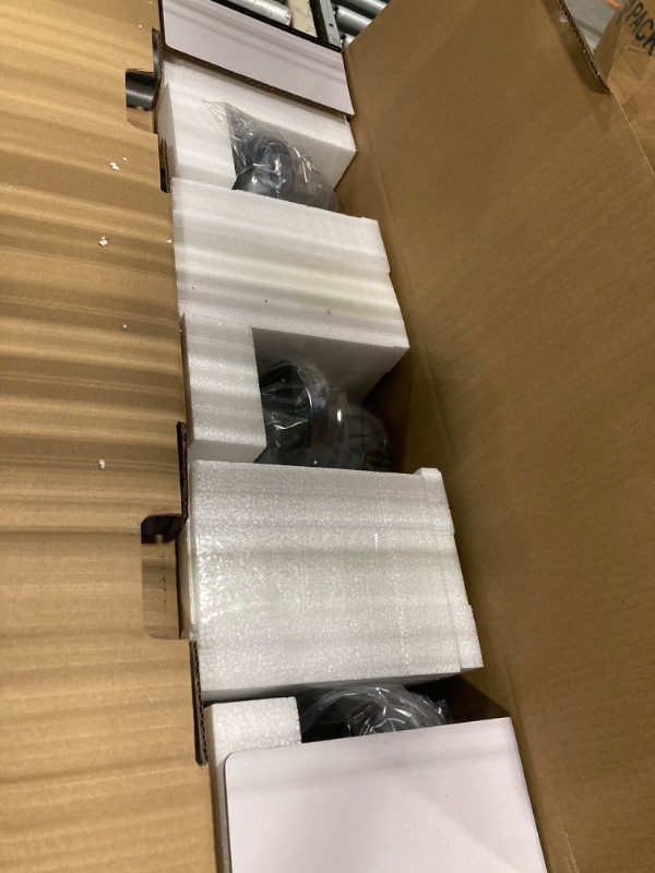 Photo 1 of **MISSING ONE GLASS SHADE**TULUCE 3-Light Bathroom Vanity Light Fixture, Black Modern Vanity Lighting Over Mirror Farmhouse Wall Lamp with Clear Glass Shade Bathroom Wall Light Mirror Kitchen Living Room Hallway Porch