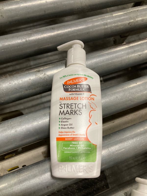 Photo 1 of Palmer's Cocoa Butter Formula Massage Lotion For Stretch Marks, Pregnancy Skin Care, Belly Cream with Collagen, Elastin, Argan OIl and Shea Butter, 8.5 Ounces