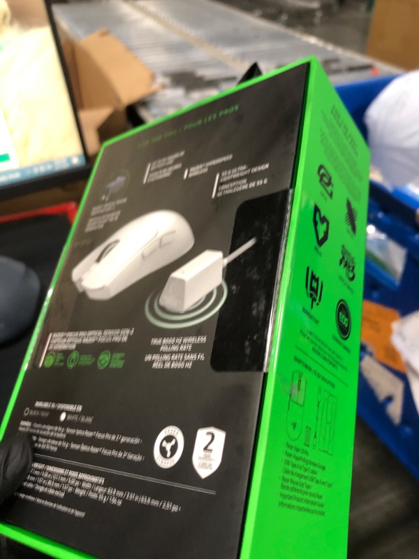Photo 1 of ** SEALED, OPENED FOR SERIAL NUMBER*/*
Razer Viper V3 Pro Wireless Esports Gaming Mouse: Symmetrical - 55g Lightweight - 8K Polling - 35K DPI Optical Sensor - Gen3 Optical Switches - 8 Programmable Buttons - 95 Hr Battery - White