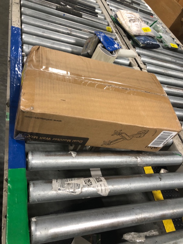 Photo 1 of WALI Dual Monitor Wall Mount, Gas Spring Monitor Arm for 2 Screens up to 32 inch, 19.8 lbs. Fully Adjustable Arm Mounting Holes up to 100 x 100 (GSWM002), Black