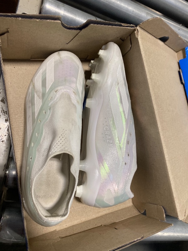Photo 1 of adidas unisex-adult X Crazyfast.2 Firm Ground White/White/White 6.5